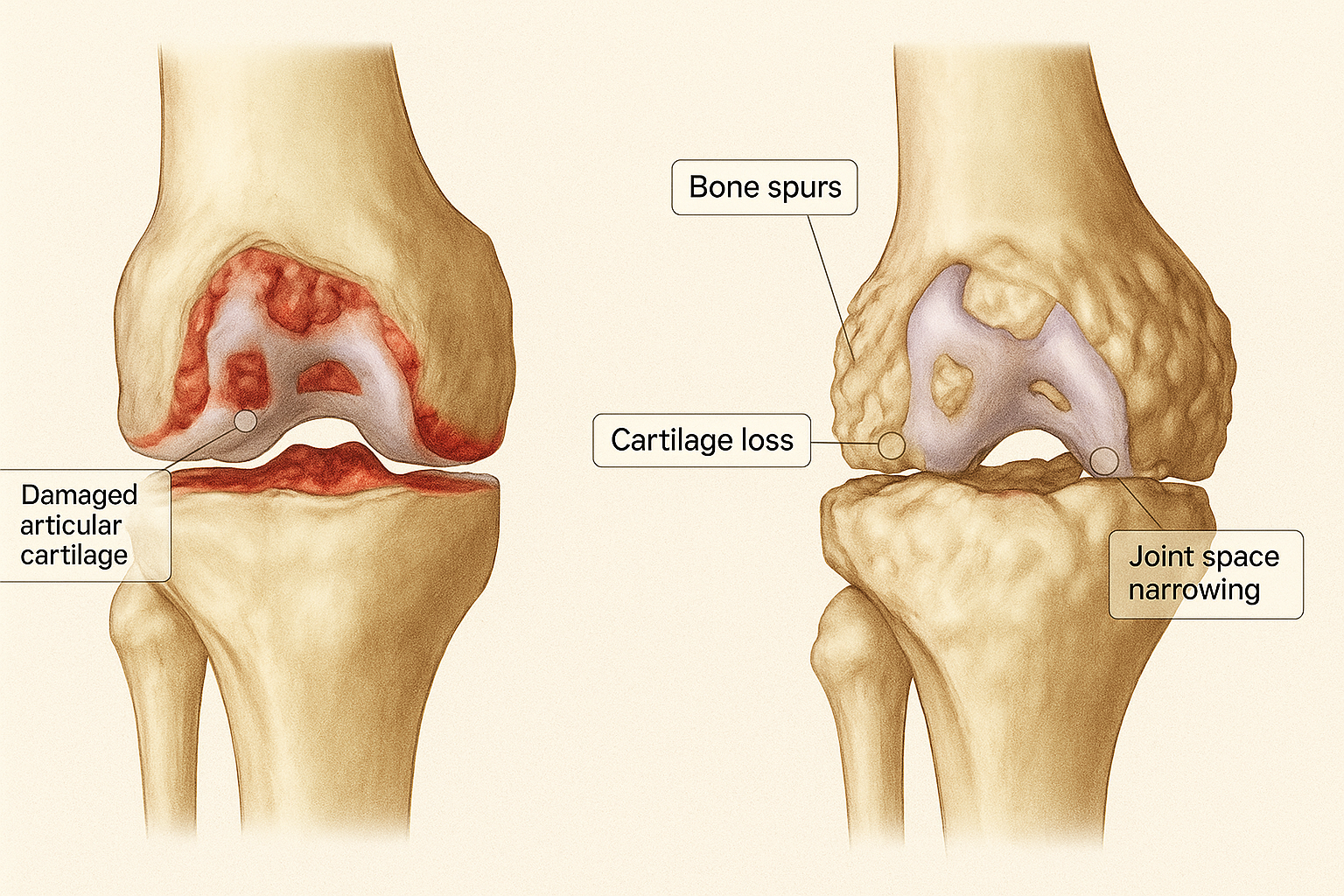 Knee OA pathophysiology